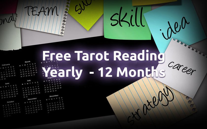 Free Yearly (12 Months) Tarot Reading Spread